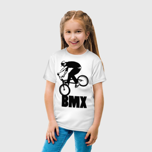 Детская футболка хлопок BMX 3, цвет белый - фото 5