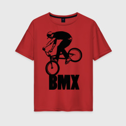 Женская футболка хлопок Oversize BMX 3