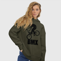 Женское худи Oversize хлопок BMX 3 - фото 2