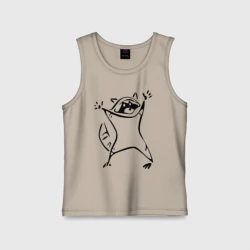 Детская майка хлопок Енот