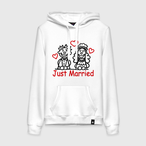 Женская толстовка хлопок Just married (Молодожены)