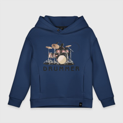 Детское худи Oversize хлопок Drummer
