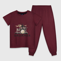 Детская пижама хлопок Drummer