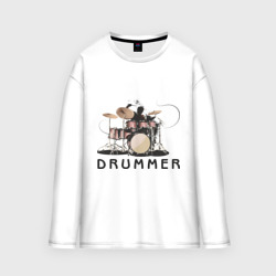 Мужской лонгслив oversize хлопок Drummer