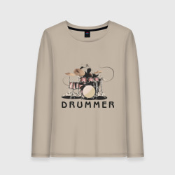 Женский лонгслив хлопок Drummer