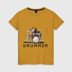 Женская футболка хлопок Drummer