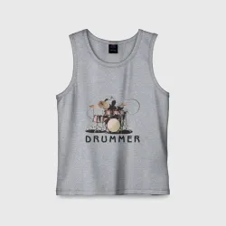 Детская майка хлопок Drummer