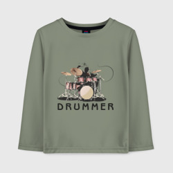 Детский лонгслив хлопок Drummer