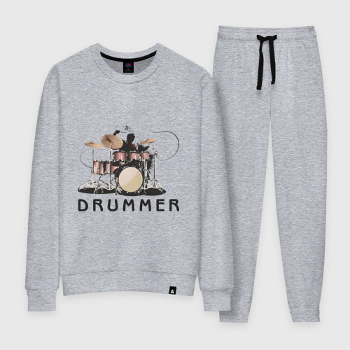 Женский костюм хлопок Drummer, цвет меланж