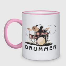 Кружка двухцветная Drummer