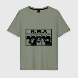 Мужская футболка хлопок Oversize NWA