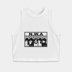 Женская укороченная майка-топ хлопок NWA