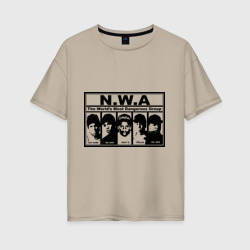 Женская футболка хлопок Oversize NWA