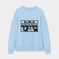 Мужской свитшот oversize без начеса хлопок NWA