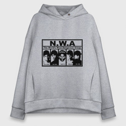 Женское худи Oversize хлопок NWA