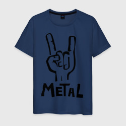 Мужская футболка хлопок Metal