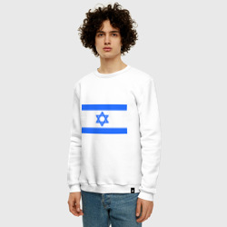 Мужской свитшот хлопок Флаг Израиля - фото 2