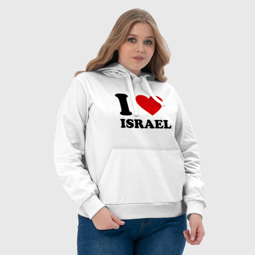 Женская толстовка хлопок I love Israel - фото 6