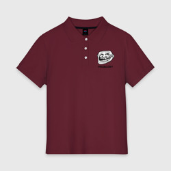 Женское поло хлопок Trollface Problem? Проблемы?