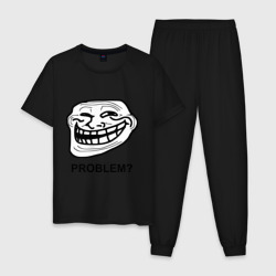 Мужская пижама хлопок Trollface. Problem? Проблемы?