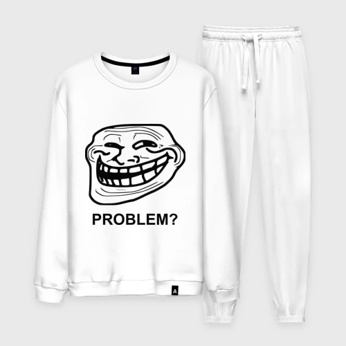 Мужской костюм хлопок Trollface Problem? Проблемы?