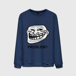 Мужской свитшот хлопок Trollface. Problem? Проблемы?