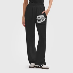 Женские брюки oversize без начеса хлопок Trollface Problem? Проблемы? - фото 2