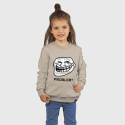 Детский свитшот хлопок Trollface Problem? Проблемы? - фото 2