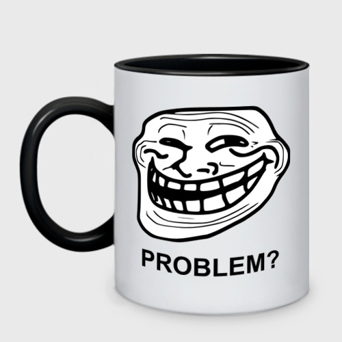 Кружка двухцветная Trollface. Problem? Проблемы? Фото 01 Кружка двухцветная Trollface. Problem? Проблемы? Фото 01