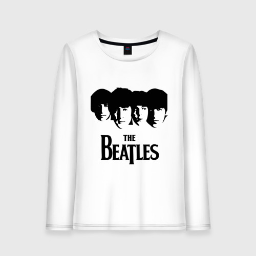 Женский лонгслив хлопок The Beatles, цвет белый