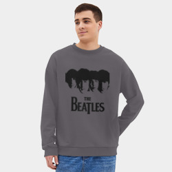 Мужской свитшот oversize без начеса хлопок The Beatles - фото 2