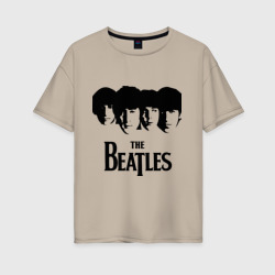 Женская футболка хлопок Oversize The Beatles