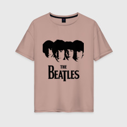 Женская футболка хлопок Oversize The Beatles