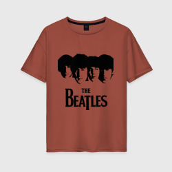 Женская футболка хлопок Oversize The Beatles