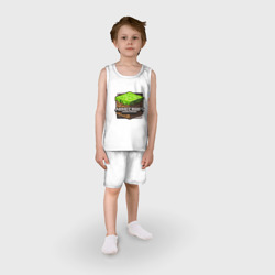 Детская пижама с шортами хлопок Minecraft logo - фото 2