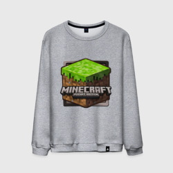 Мужской свитшот хлопок Minecraft logo