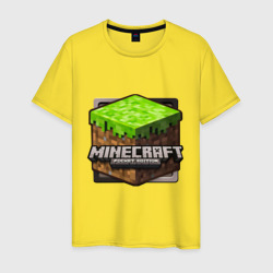 Мужская футболка хлопок Minecraft logo