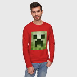 Мужской лонгслив хлопок Мinecraft Creeper - фото 2