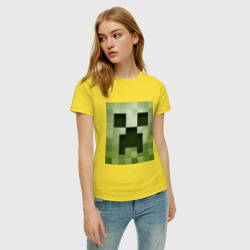 Женская футболка хлопок Мinecraft Creeper - фото 2