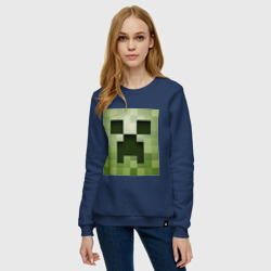 Женский свитшот хлопок Мinecraft Creeper - фото 2