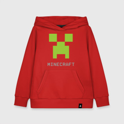 Детская светящаяся толстовка Minecraft logo grey 3