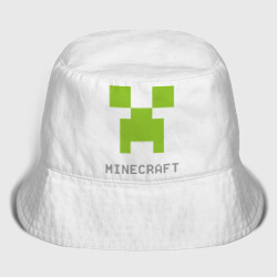 Детская панама хлопок Minecraft logo grey 3