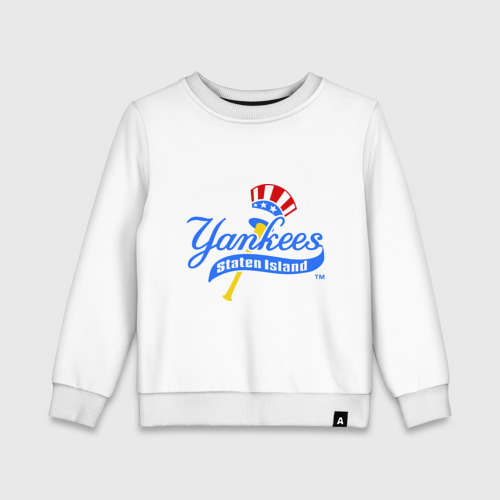 Детский свитшот хлопок NY Yankees byta, цвет белый