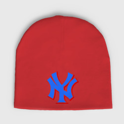 Женская шапка демисезонная NY Yankees blue
