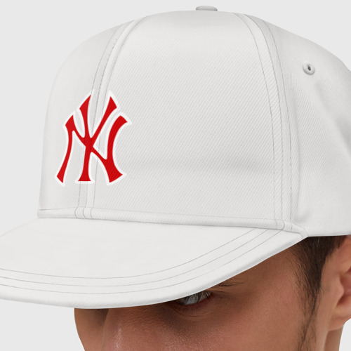 Кепка снепбек с прямым козырьком NY Yankees red (3)