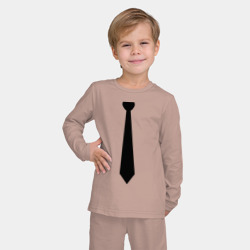 Детская пижама с лонгсливом хлопок Галстук - фото 2