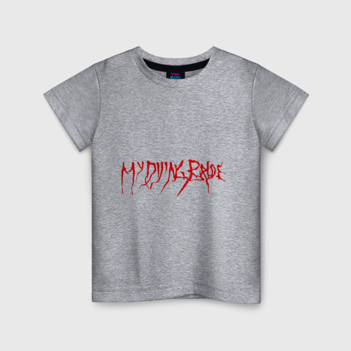 Детская футболка хлопок с принтом My Dying Bride logo, вид спереди #2
