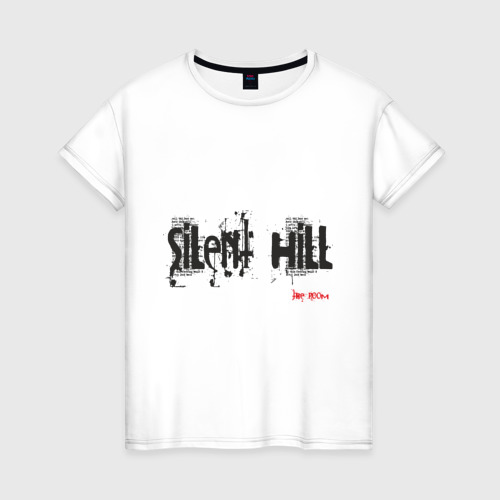 Женская футболка хлопок Sillent Hill, цвет белый