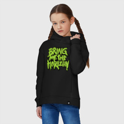 Детское худи Oversize хлопок Bring me the horizon green - фото 2