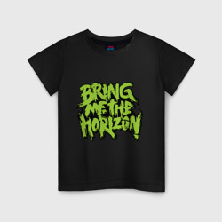 Детская футболка хлопок Bring me the horizon green